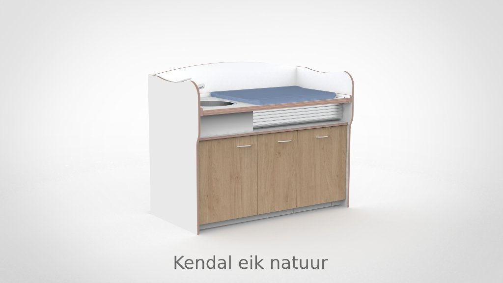 Commode 155cm meeliftend sanitair deuren