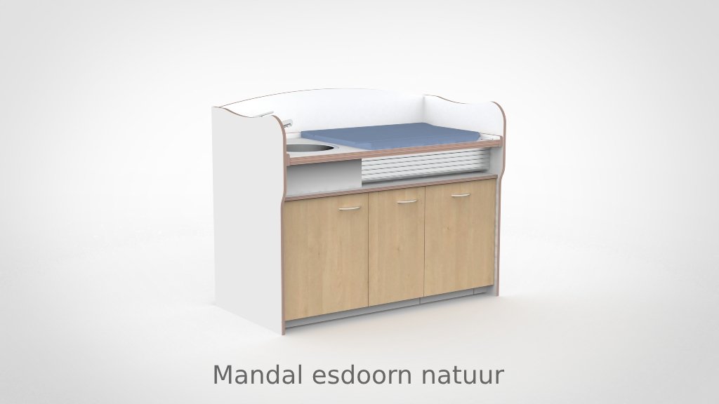 Commode 155cm meeliftend sanitair deuren - Afbeelding 10