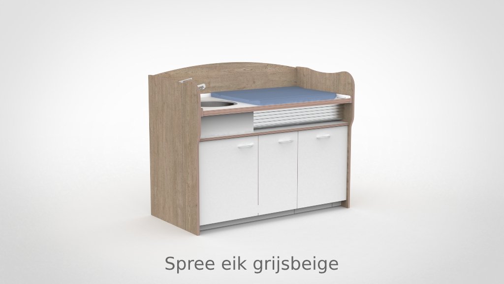 Commode 155cm meeliftend sanitair deuren - Afbeelding 14