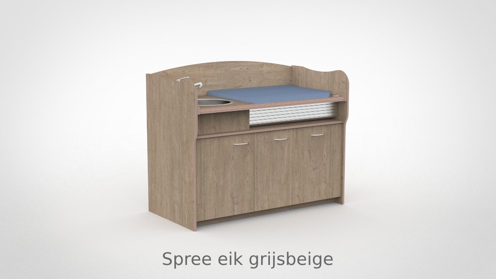 Commode 155cm meeliftend sanitair deuren - Afbeelding 22