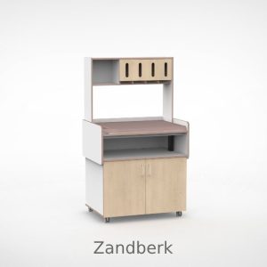Verrijdbare commode 100 met luierdispenser