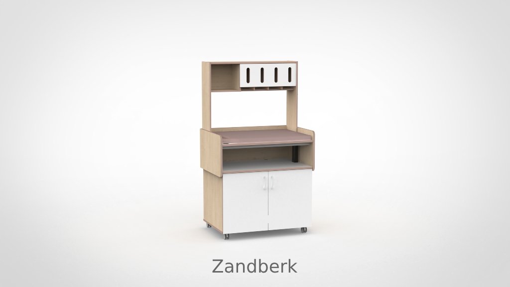 Verrijdbare commode 100 met luierdispenser - Afbeelding 13