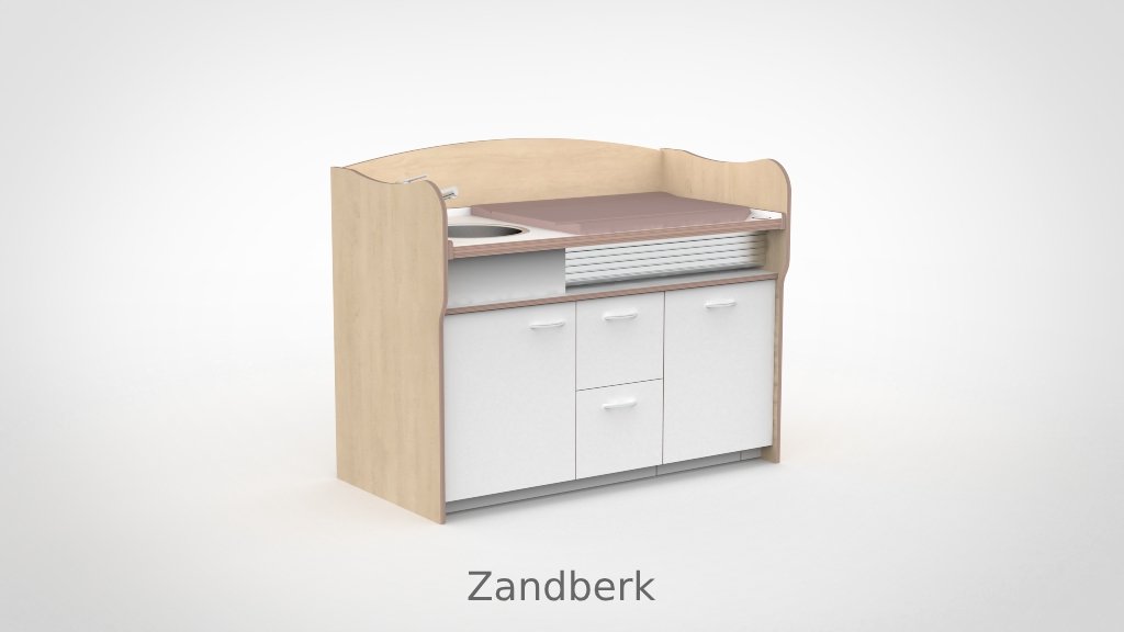 Commode 155cm meeliftend sanitair 2 lades - Afbeelding 15