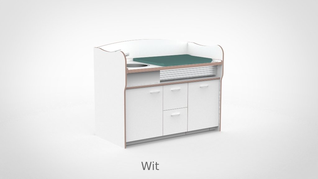 Commode 155cm meeliftend sanitair 2 lades - Afbeelding 27