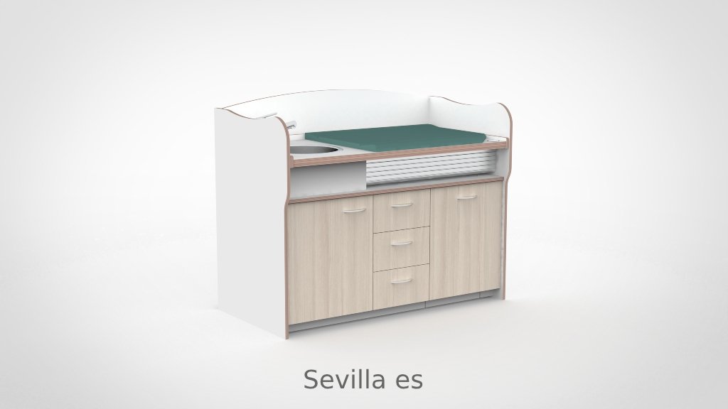 Commode 155cm meeliftend sanitair 3 lades - Afbeelding 5