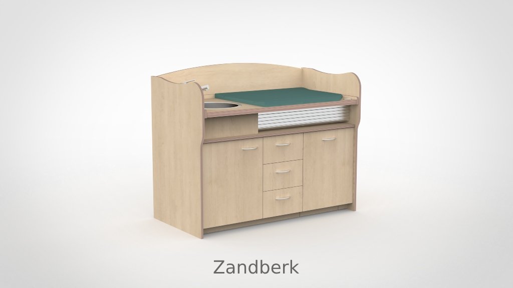 Commode 155cm meeliftend sanitair 3 lades - Afbeelding 16