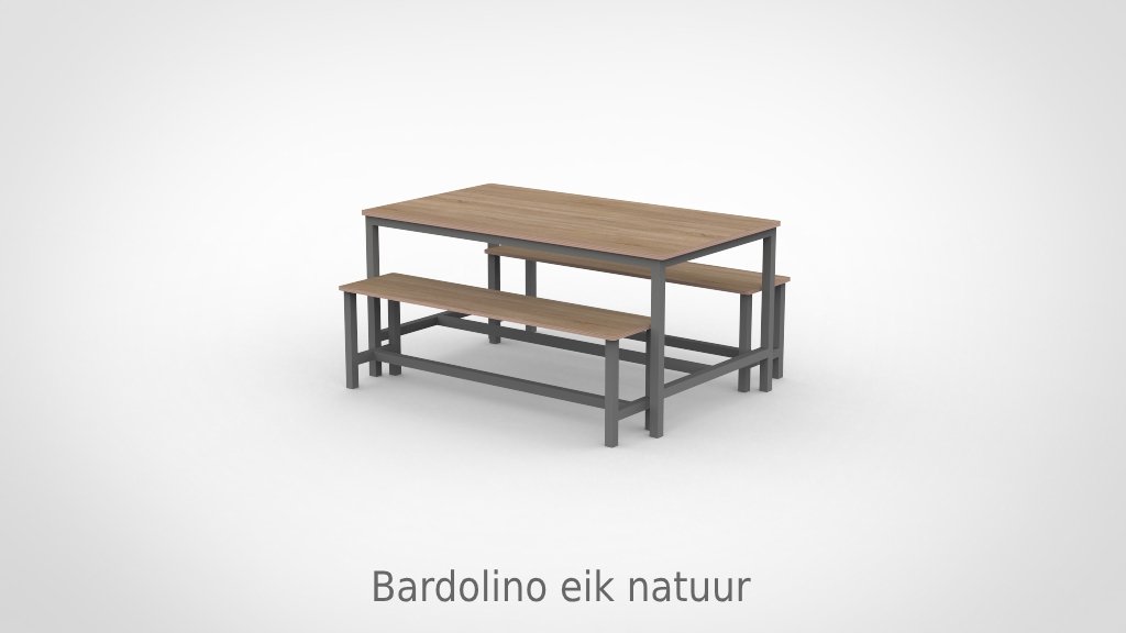 BSO Tafel 160 met stalen frame - Afbeelding 12