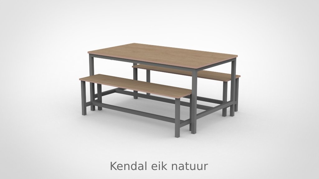 BSO Tafel 160 met stalen frame - Afbeelding 8