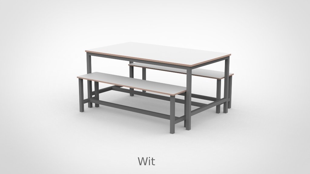 BSO Tafel 160 met stalen frame - Afbeelding 10