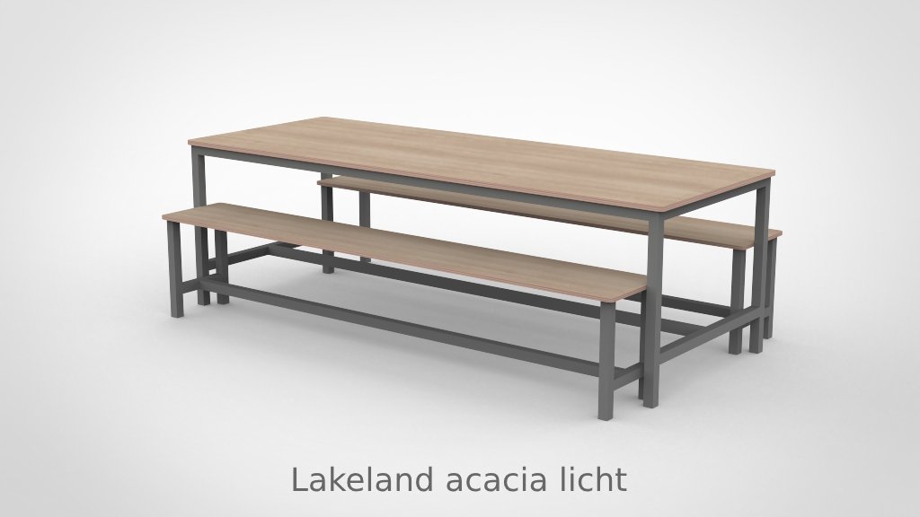 BSO Tafel 240 met stalen frame - Afbeelding 5