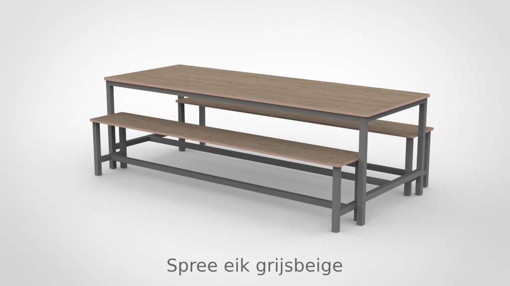BSO Tafel 240 met stalen frame - Afbeelding 6