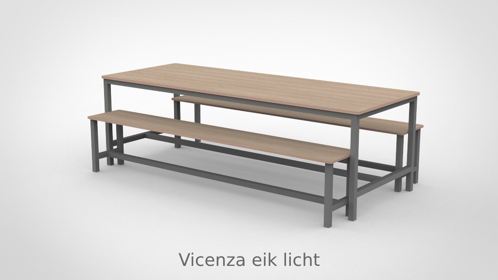 BSO Tafel 240 met stalen frame - Afbeelding 7