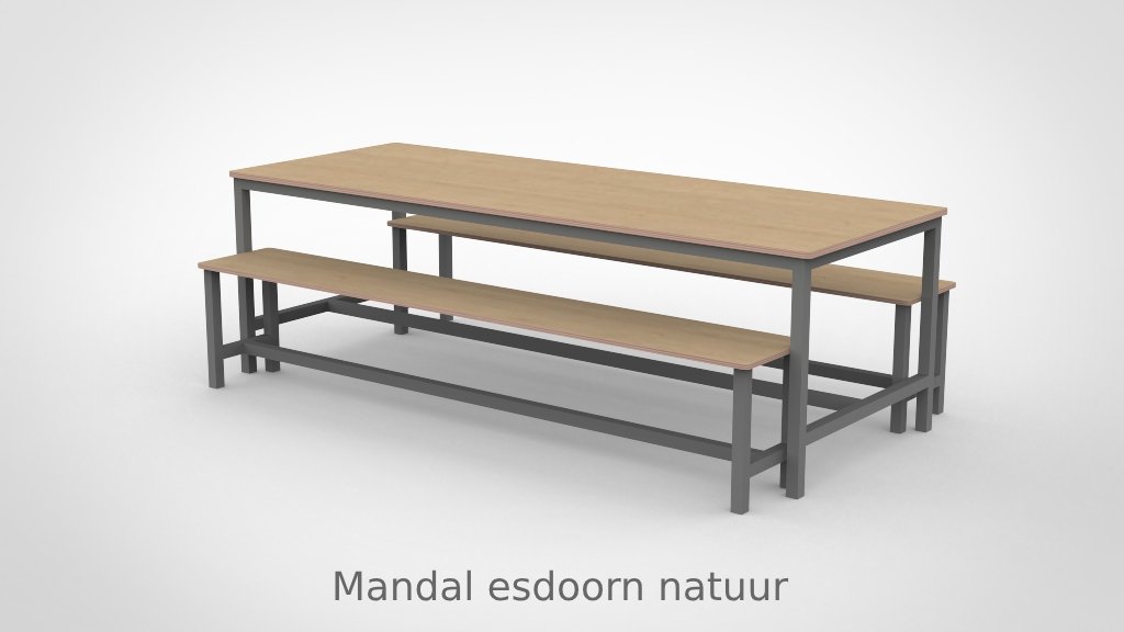 BSO Tafel 240 met stalen frame - Afbeelding 9