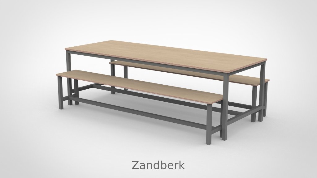 BSO Tafel 240 met stalen frame - Afbeelding 10
