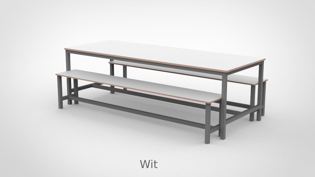 BSO Tafel 240 met stalen frame - Afbeelding 12