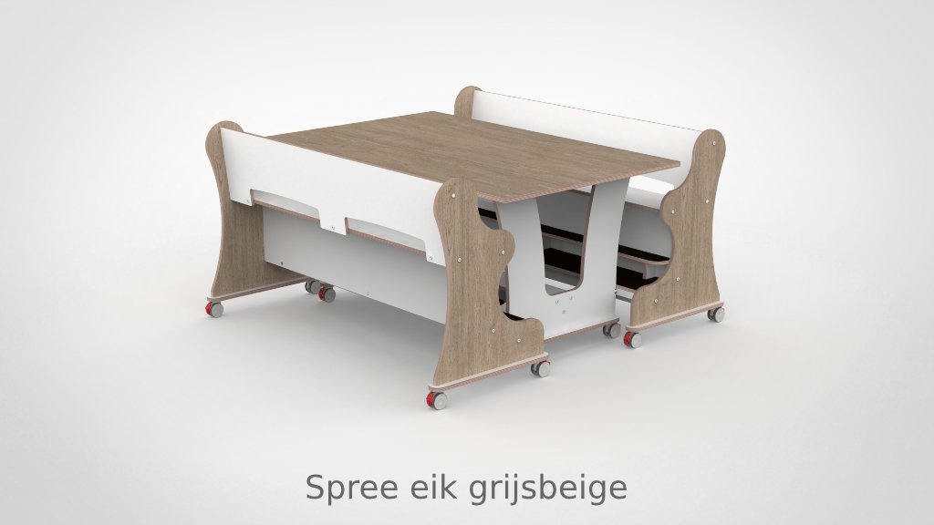 Ergocombi dubbel 100x150 met extra voetensteun en magneten - Afbeelding 5