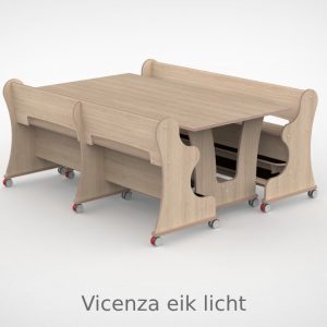 Ergocombi dubbel 100x180 met extra voetensteun en magneten