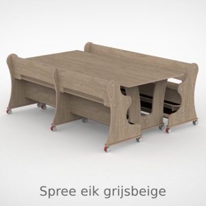 Ergocombi dubbel 100x210 met extra voetensteun en magneten