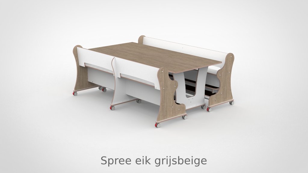 Ergocombi dubbel 100x210 met extra voetensteun en magneten - Afbeelding 5