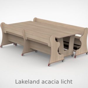 Ergocombi dubbel 100x240 met extra voetensteun en magneten