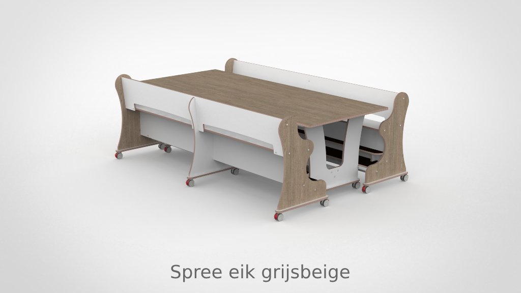 Ergocombi dubbel 100x240 met extra voetensteun en magneten - Afbeelding 4