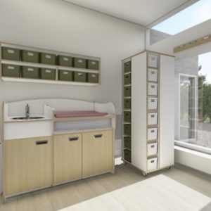 Mandjes Carrouselkast 8 hoog