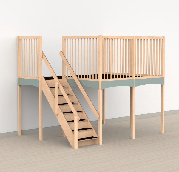 Oldschool speelwerkverdieping trap links 03
