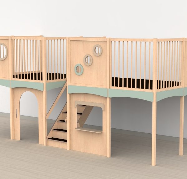 Oldschool speelwerkverdieping trap midden 04