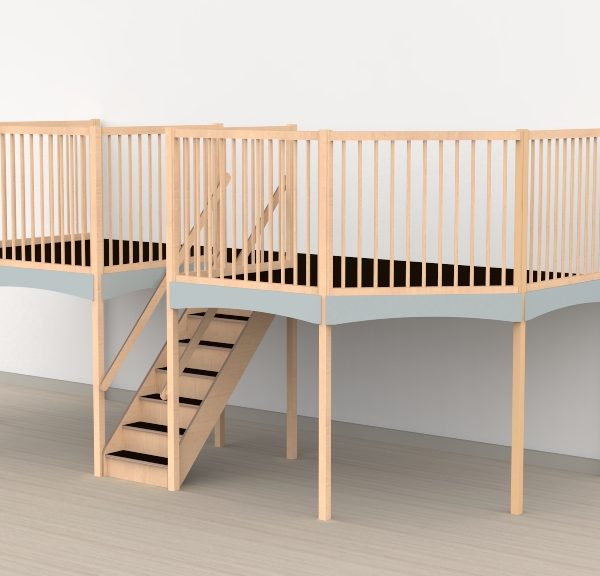 Oldschool speelwerkverdieping trap midden 05