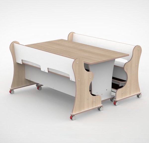 Ergocombi dubbel 80x150 met extra voetensteun en magneten