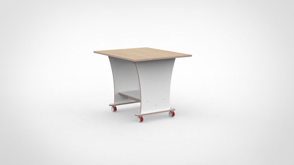 118092 Ergotafel 80×90 H1732 Zandberk Castilo Meubelmakers