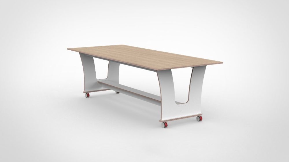 120243 Ergotafel 100×240 H3165 Vicenza eik licht Castilo Meubelmakers