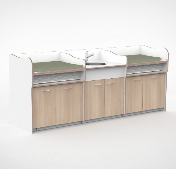 Commode 280cm spoelbak & deuren