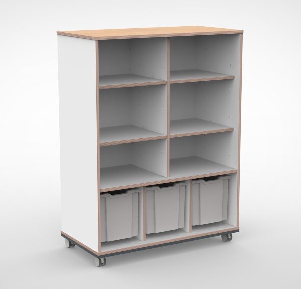 Kast 3 kolommen H140 06