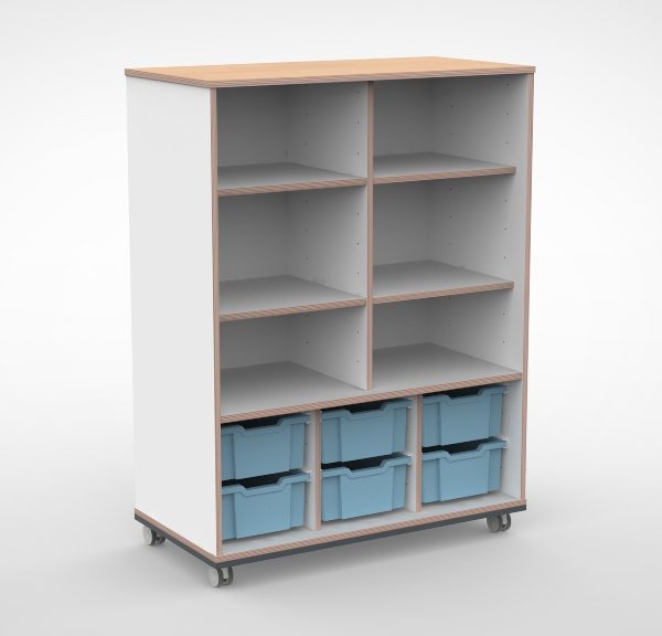 Kast 3 kolommen H140 07