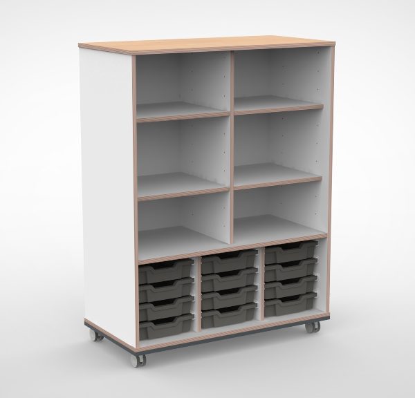 Kast 3 kolommen H140 08