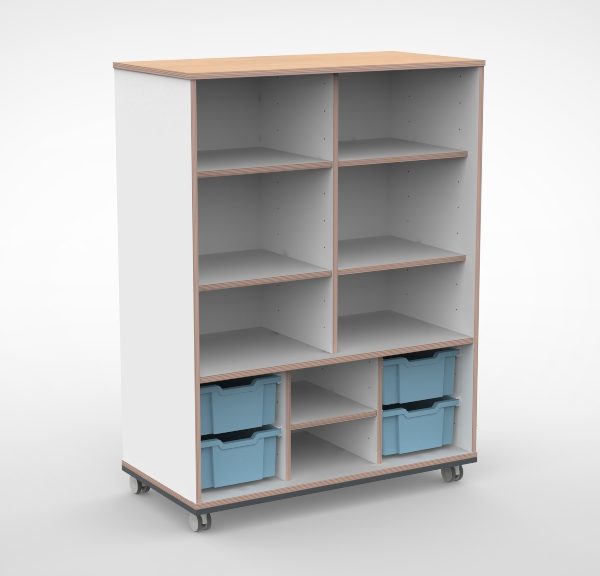Kast 3 kolommen H140 09