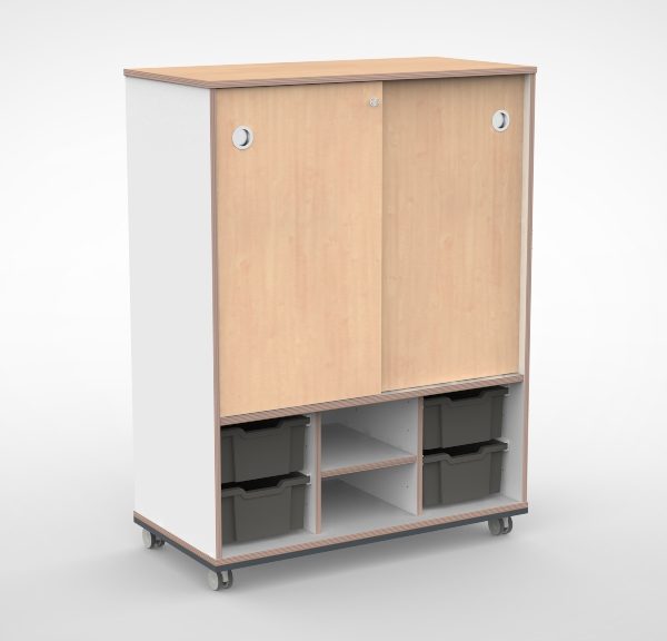 Kast 3 kolommen H140 04