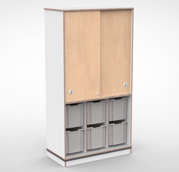 Kast 3 kolommen H200 01