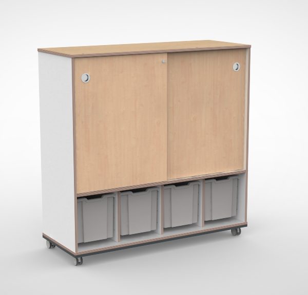 Kast 4 kolommen H140 01