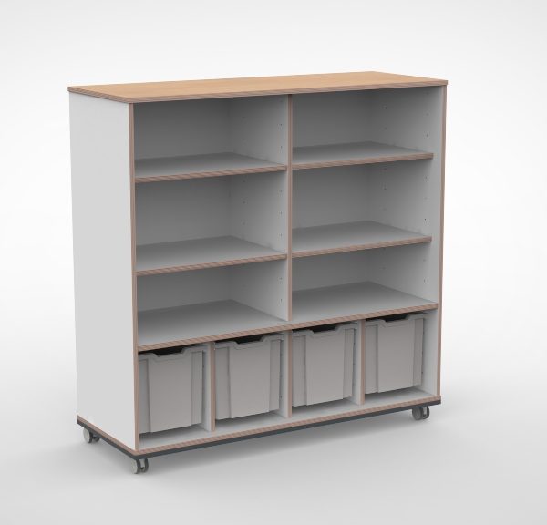 Kast 4 kolommen H140 06
