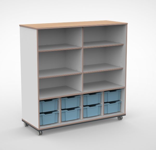 Kast 4 kolommen H140 07