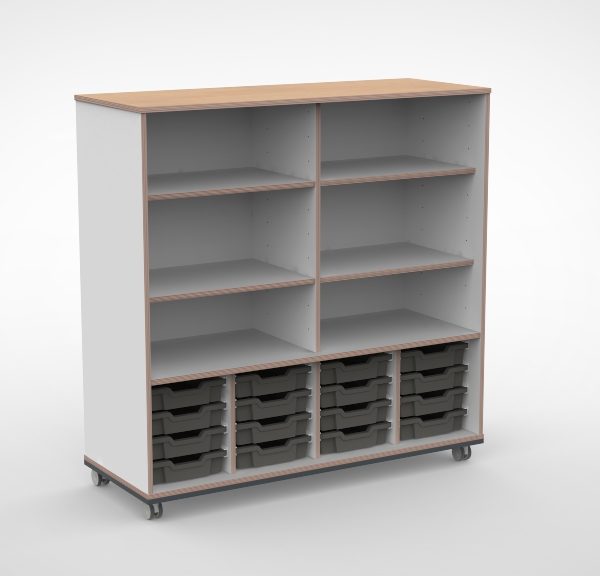 Kast 4 kolommen H140 08