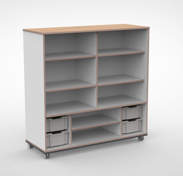 Kast 4 kolommen H140 09