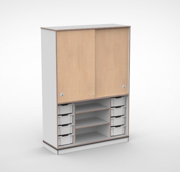 Kast 4 kolommen H200 04