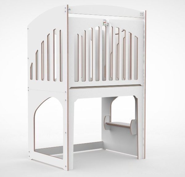 Enkele verhoogde box 120 kanteldeur