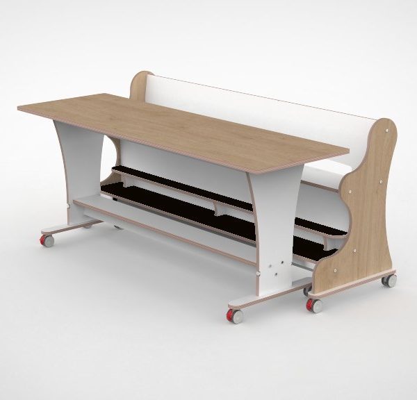 Ergocombi's enkel 60 breed met extra voetensteun en magneten