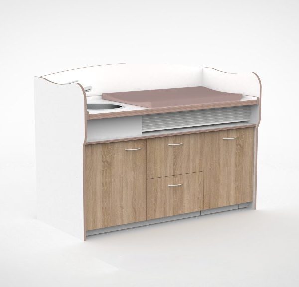 Commode 170cm meeliftend sanitair 2 lades