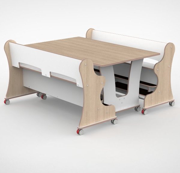 Ergocombi's dubbel 100cm breed met extra voetensteun en magneten