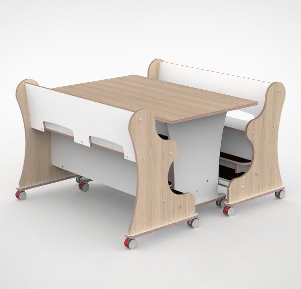 Ergocombi's dubbel 80cm breed met extra voetensteun en magneten